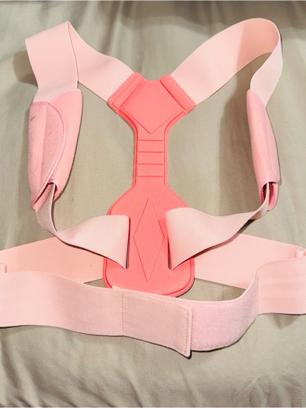 Pink Posture Corrector Adjustable Back Support